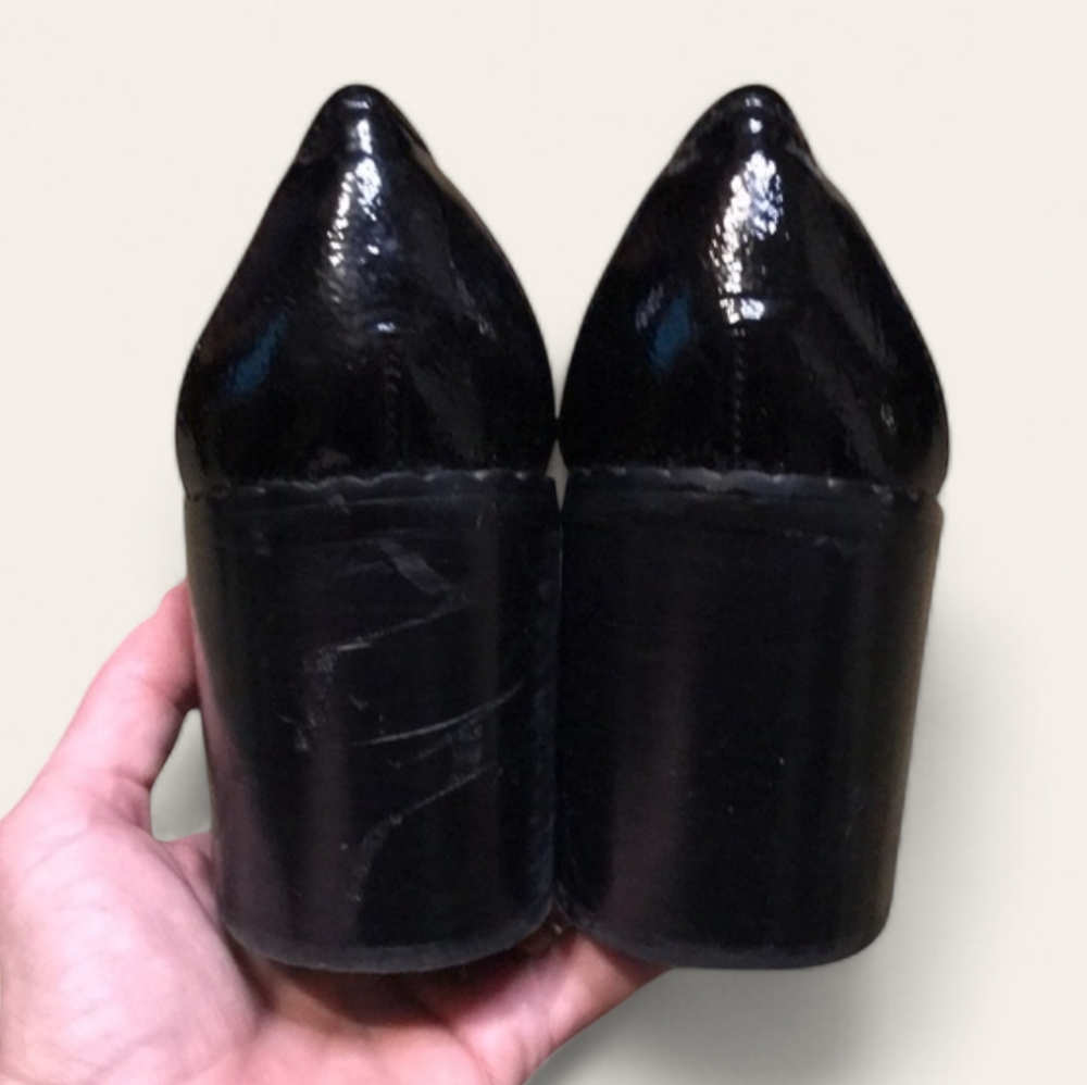 Vince Camuto Black Patent Leather Loafers - Picture 7 of 7
